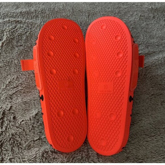 Adidas Pouchylette Slides Solar Red /Core Sz 9.5 Mens 11 Women’s New Gy1009 - Picture 7 of 12